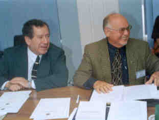 Декан ППФ доктор педагогических наук М.Н. Певзнер и почетный президент Международной Академии гуманизации образования профессор Р.Кек