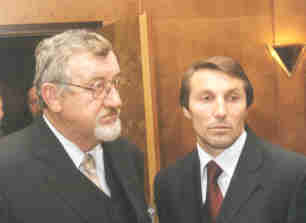 М.Н.Петров, профессор НовГУ и О.Г. Онищенко, Федеральный инспектор по Новгородской области