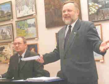 А.П. Донченко, ректор ГИ и В.Ф. Андреев, руководитель конференции