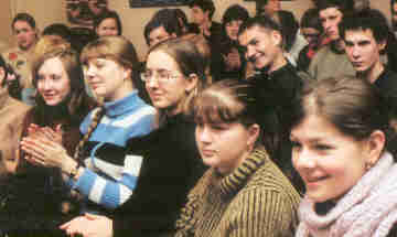 С большим интересом студенты-историки слушали доклады выступающих