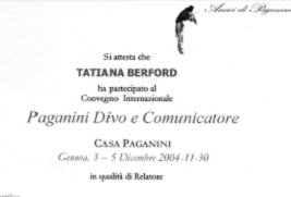 Сертификат, выданный оргкомитетом конференции Т.Берфорд