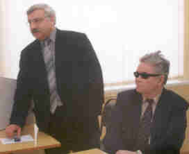 Слева направо: проректор ИЭиУ Е.А. Бондаренко и ректор ИЭиУ П.В. Никифоров