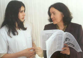 Т.Н. Борисова и студентка ИМО