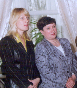 Директор музея НовГУ Л.Вавилова и главный редактор альманаха 