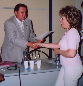 Директор межрегионального центра МГТУ им. Баумана  Е.П. Ильясов и Е.В. Иванова.