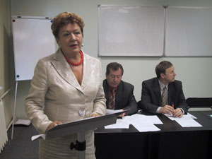 Слева направо: Р.М. Шерайзина, М.Н. Певзнер и А.Г. Ширин.