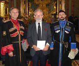 Представители кубанского казачества, крайний справа - потомок казака Ящика, служителя императрицы Марии Федоровны.