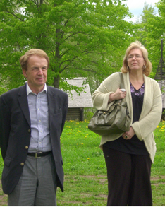 А.П. Чужакин и Е.Е. Розе в Витославлицах