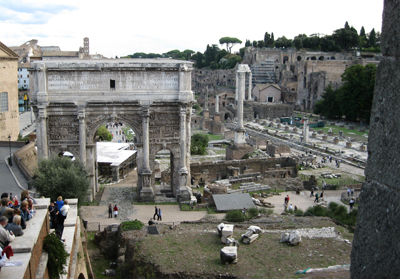 Развалины Римских форумов.